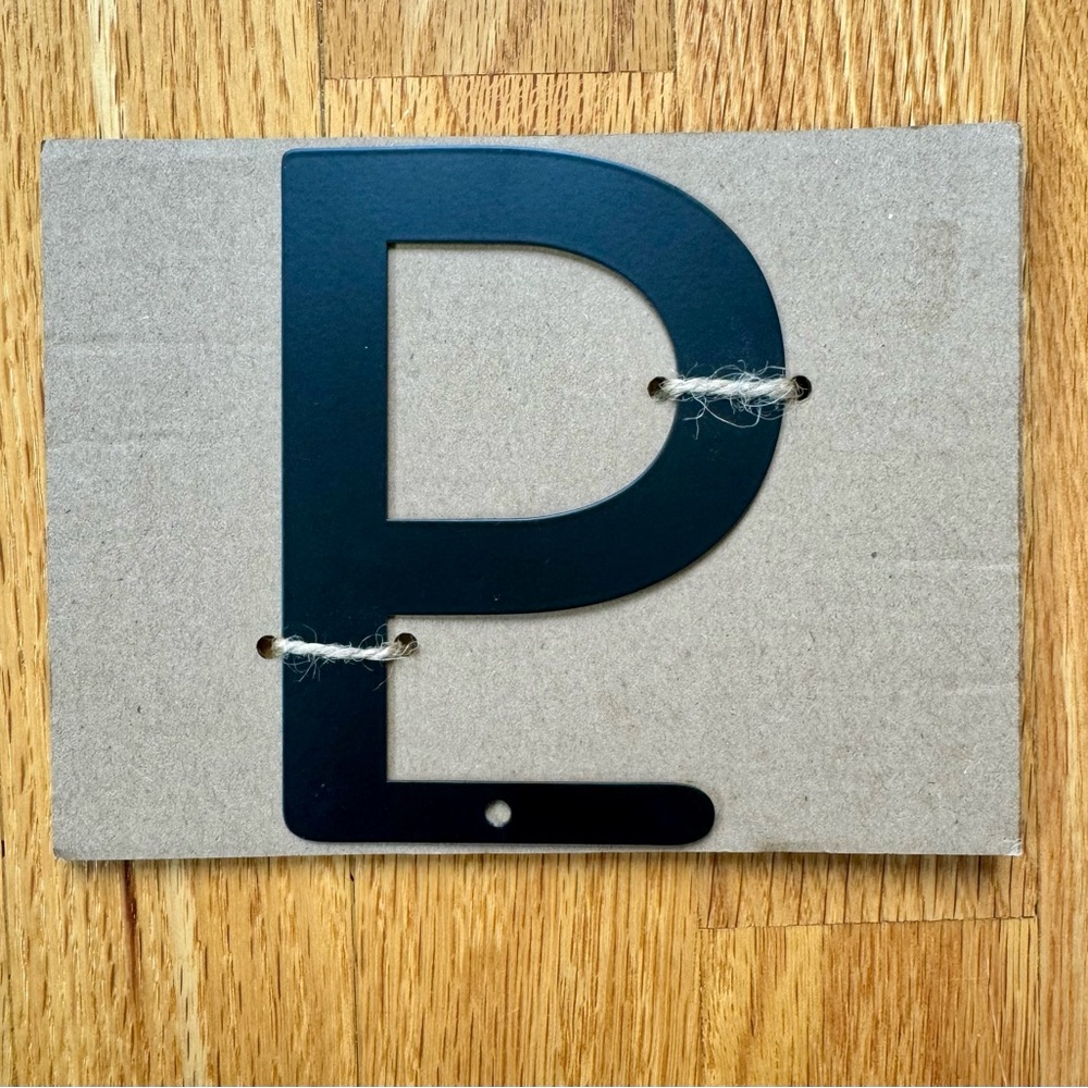 Letter “P” Black Metal by Thirty One